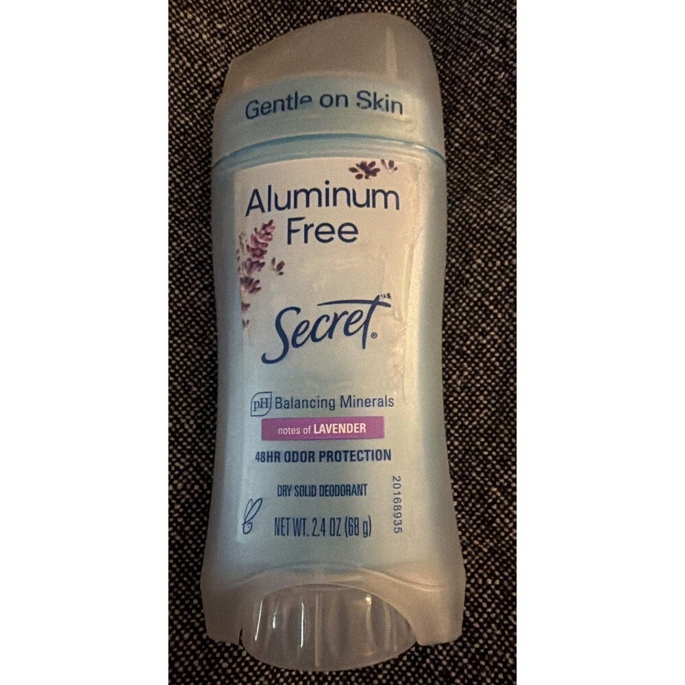 Secret LAVENDER Deodorant ALUMINUM FREE 48 hour ODOR PROTECTION -68g/2.4oz. NEW!